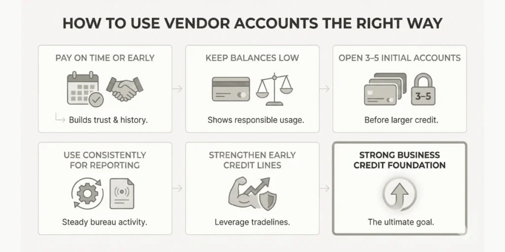 how to use the vendor accounts the right way