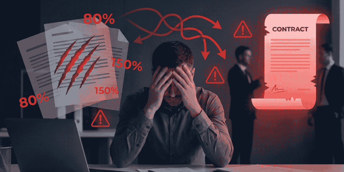 Business owner overwhelmed by dangerous contracts and high rates from predatory lenders