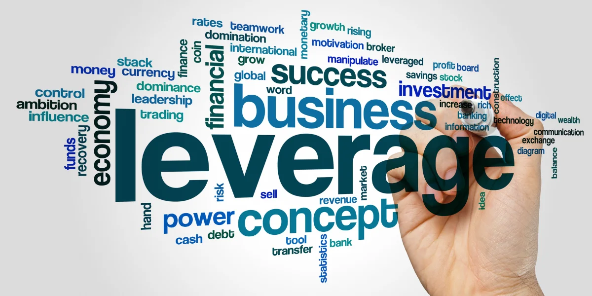 payroll funding for small businesses concept shown in leverage word cloud with hand