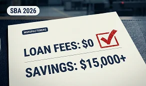 SBA loan fee waiver 2026