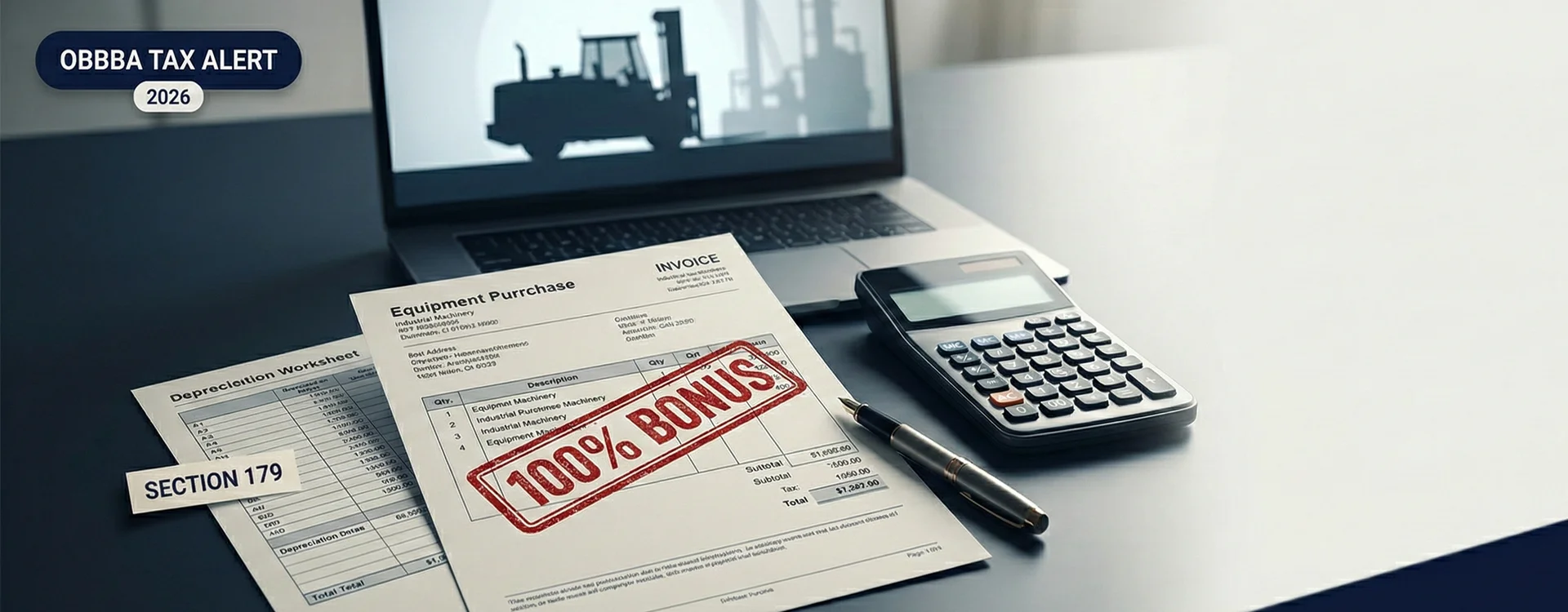 100% bonus depreciation 2026